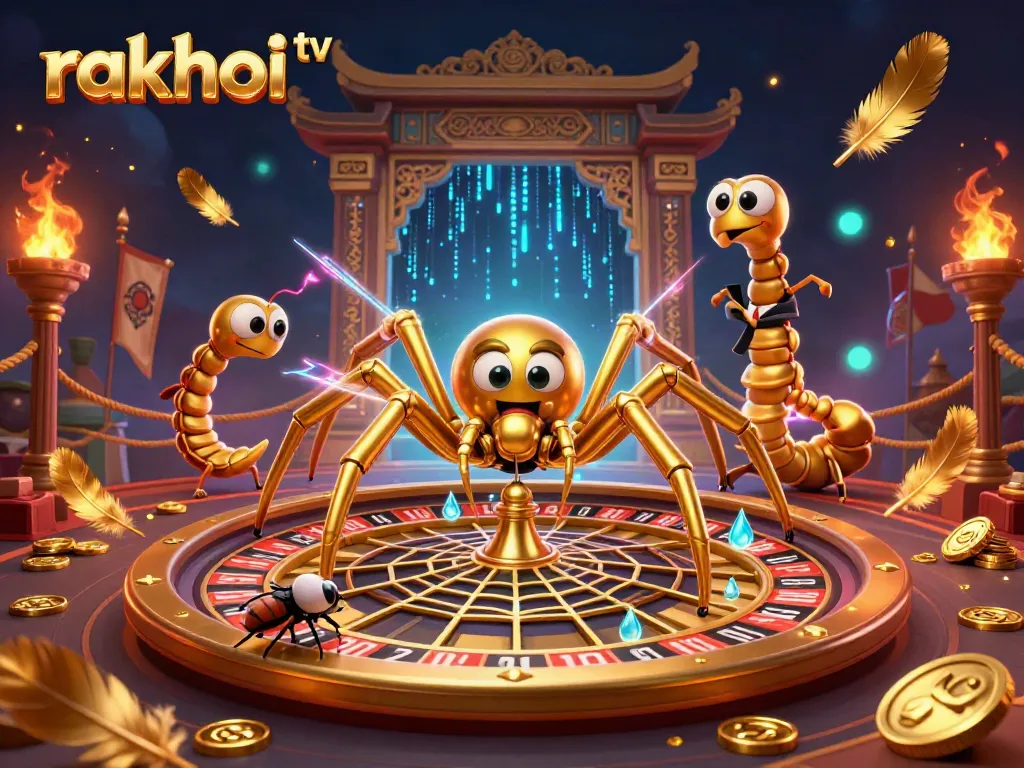 Experience live betting at rakhoi tv with exciting visuals and vibrant action around a roulette wheel.